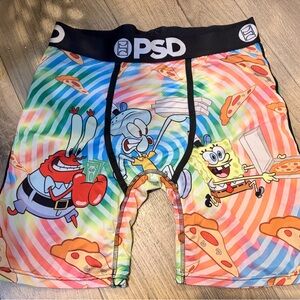 NWOT: PSD SpongeBob SquarePants Rainbow Boxer Briefs: Men’s size large
